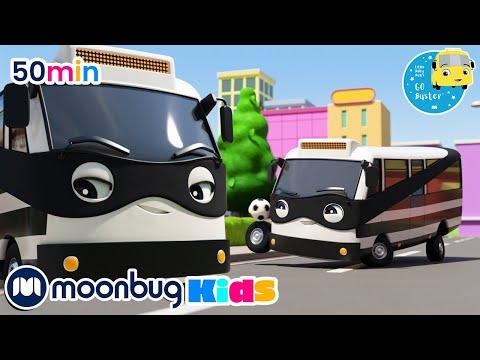 Bandit Bus Is Up To No Good! +More Super Buster Kids Cartoons & Songs | MOONBUG KIDS - Superheroes