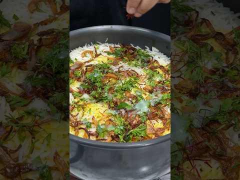 Zafrani Chicken Biryani ASMR Cooking || #food #cooking #asmr #asmrsounds #chickenbiryani #nonveg
