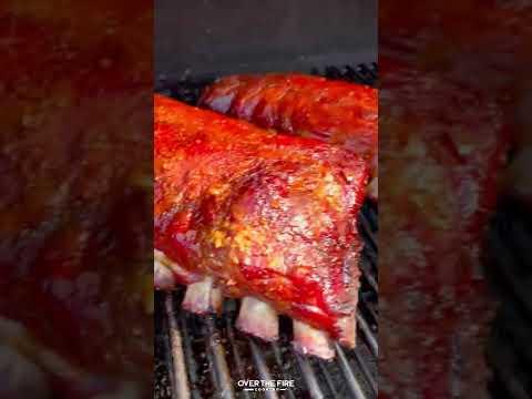 Habanero Peach Smoked Ribs Recipe | Over The Fire Cooking by Derek Wolf