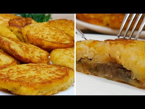 Постные блюда | Картофельные Драники (Деруны) без яиц и муки! Очень Вкусный и Простой Рецепт