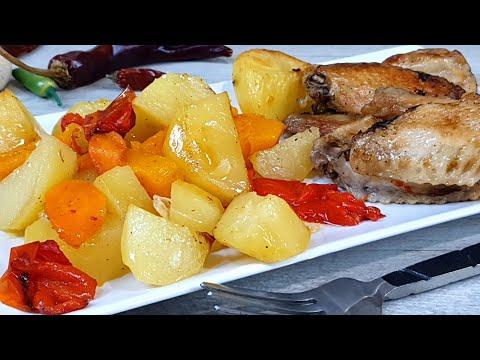 Объедение из Картошки для ленивых! Простой обед из картофеля с мясом и овощами.