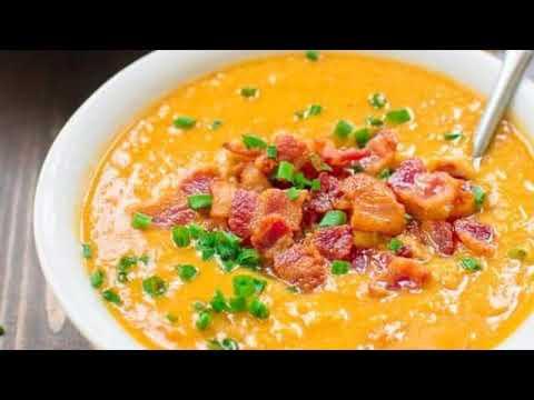 Полезный и вкусный суп из красной чечевицы с беконом