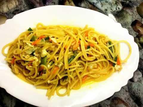 Спагетти с грибами- прекрасный обед или ужин ,в одной сковороде.