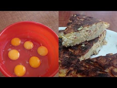 Легкий завтрак яйца и картофель .. Easy breakfast eggs and potatoes