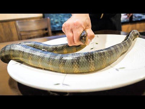 Sea snake soup−Japanese street food