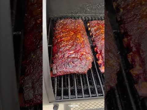 Smoked Ribs with Bourbon Mop Sauce Recipe | Over The Fire Cooking by Derek Wolf