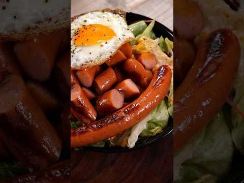 Wiener sausage rice bowl #food