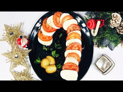 Рождественский вариант Салата Капрезе! Christmas version of Caprese Salad!