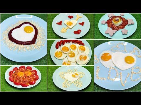 7 идей завтраков из яиц/ Завтрак за 10 минут/ Вкусный, сытный и красивый завтрак на сковороде