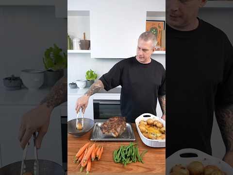 Roast Lamb with mint sauce #shortvideo