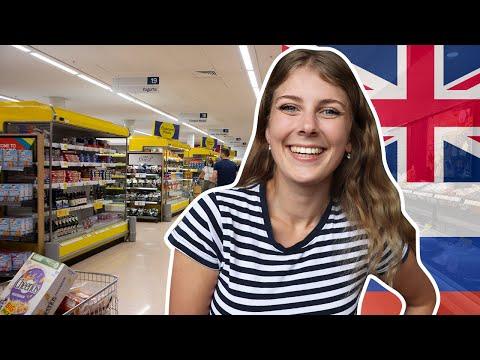 BRITISH SUPERMARKET vs Russian | Learn English At The Grocery Store