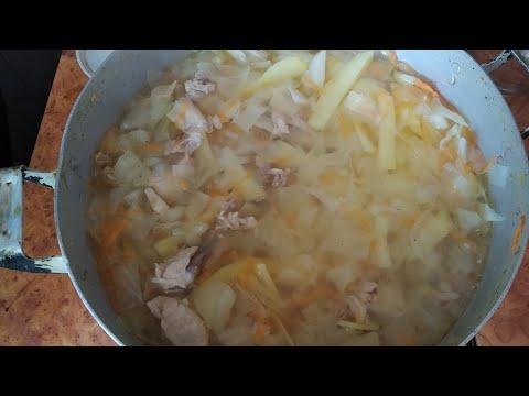 Ловите от меня простой рецепт полезного супа тушеная картошка с мясом и капустой