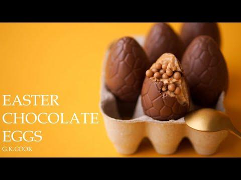 Пасхальные шоколадные яйца | Темперирование шоколада. Mетод каллет | How to temper chocolate | ASMR