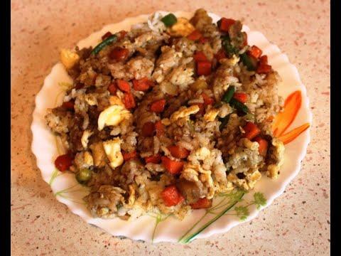 Рис с овощами  Любимое блюдо китайских студентов