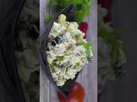 Вместо Оливье! Салат СТОЛИЧНЫЙ с курицей - классический рецепт салата! #shorts