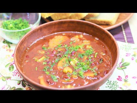 Рецепт постного супа с фасолью