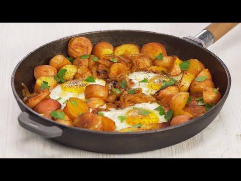 "Разбитые яйца" / Huevos rotos. Знаменитый картофель по-испански. Рецепт от Всегда Вкусно!