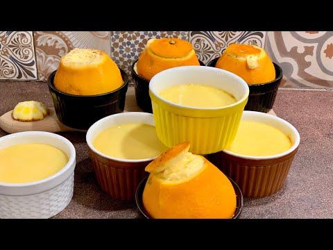 Крем-карамель (флан) - в апельсинах. Нежнейший десерт, со вкусом карамели и апельсинов - пробуем !