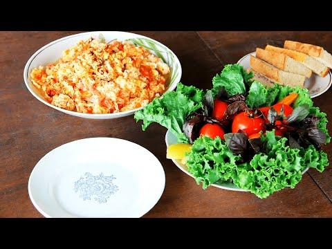 Летний завтрак - Яичница с Помидорами | Summer breakfast - Scrambled Eggs with Tomatoes
