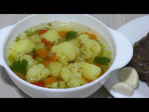 Суп без Мяса  /  Вкусный Постный лёгкий Овощной суп  / Рецепт