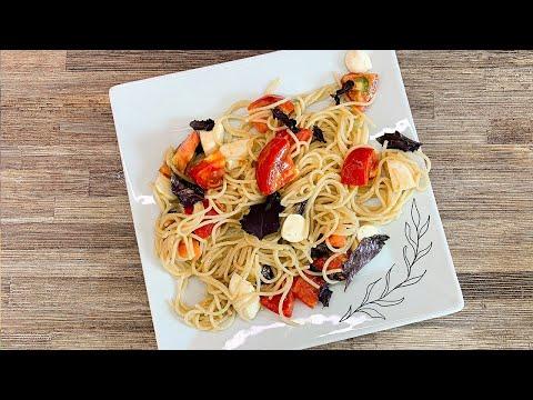 ВКУСНЫЙ САЛАТ ИЗ СПАГЕТТИ (Как приготовить спагетти) РЕЦЕПТЫ САЛАТОВ
