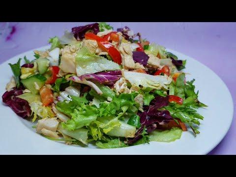 Салат "Весенняя лёгкость" диетический, полезный и вкусный салат. Салаты рецепты