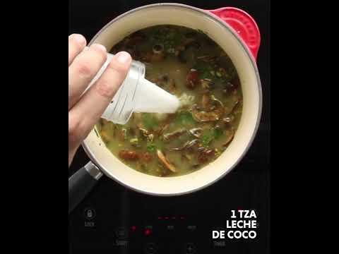Sopa Thai de Coco con Garbanzo