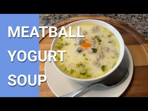 Turkish Meatball Yogurt Soup  | Турецкий йогуртовый суп с фрикадельками | Köfteli Yoğurt Çorbası