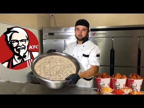 Making  KFC Hot Chicken Tender and Best Uyghur Soup | UZBEK STREET FOOD |