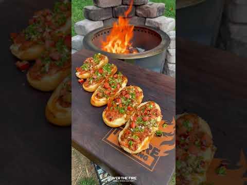 Cheese Stuffed Choripan Recipe | Over The Fire Cooking by Derek Wolf