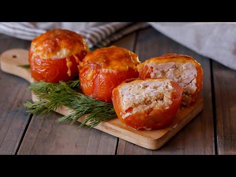 Запеченные помидоры с куриным филе | Очень вкусное блюдо