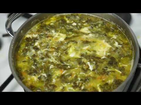 Зеленые щи с щавелем / щавелевый суп / зеленый борщ