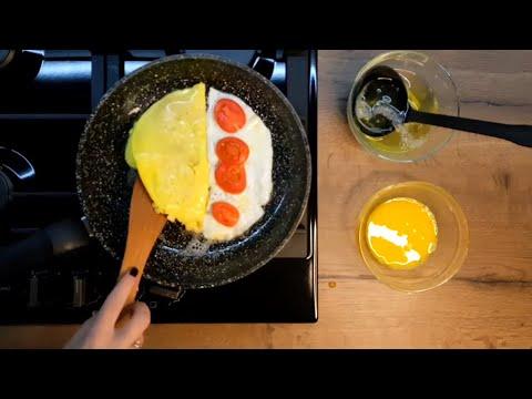 НЕОБЫЧНЫЙ завтрак из обычных яиц ! ☆ Слоеная яичница за 5 минут !