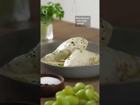 Pollo en Salsa Cremosa de Uvas | kiwilimón recetas