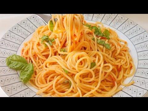 Быстрые,вкусные макароны (спагетти)на обед и ужин.Без мяса.Вам надо это попробовать.