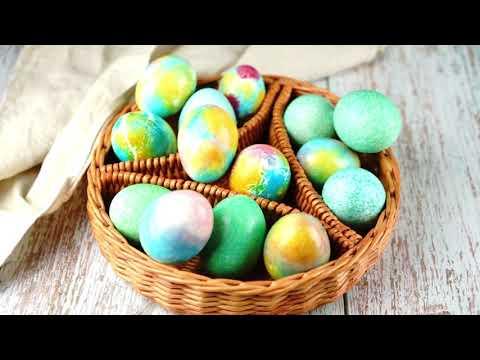 Как покрасить яйца на пасху 2 оригинальных способа / яйца на пасху