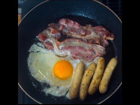#shorts Fried Bacon Cheese Sausage Egg#shorts#satisfying #breakfast#asmr#youtubeshorts @AMORE MARIA