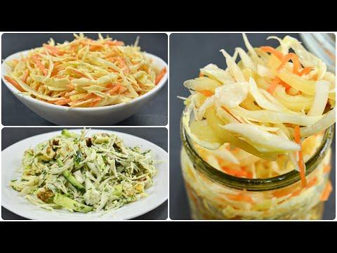 3 рецепта салатов из КАПУСТЫ, которые должны быть у каждого на холодильнике. Моя любимая подборка