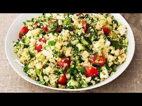 Салат из киноа | Овощной салат с киноа |  Вегетарианский рецепт с киноа