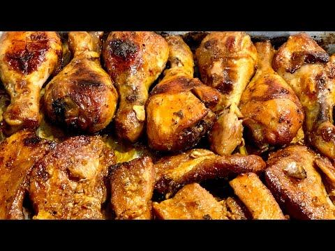 Пилешки бутчета, запечени в ароматна марината / Куриные голени в ароматном маринаде