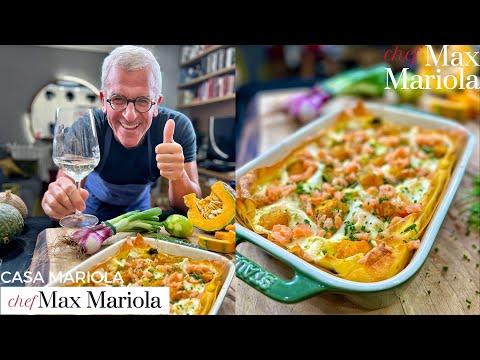 LASAGNE al SALMONE AFFUMICATO  ZUCCA e RICOTTA  Ricetta per il menu di Natale di Chef Max Mariola