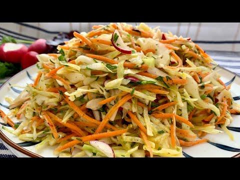 Самый простой и вкусный витаминный весенний салат!