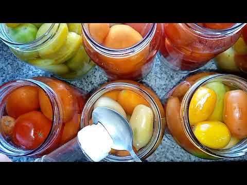 Консервируем овощи ( огурцы,томаты ) в автоклаве