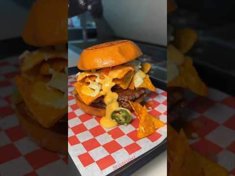 The NACHO GRANDE BURGER from Tony Beef in Galloway & Somers Point, NJ! 