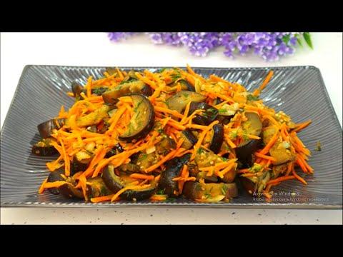 блюда из баклажан простые рецепты Салат с баклажанами