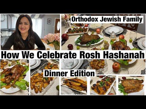 How We Celebrate Rosh Hashanah|| Dinner Edition|| Orthodox Jewish Family || Sonya’s Prep