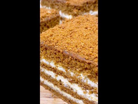Рецепт торта «Медовик» Самый Вкусный! Медовый торт - Без раскатки Коржей #shorts
