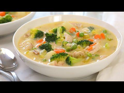 Creamy Chicken Soup with Vegetables | Hearty & Nutritious Fall Recipes