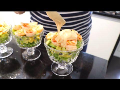 Испанская свекровь готовит салат с креветками и авокадо // Наш семейный испанский рецепт