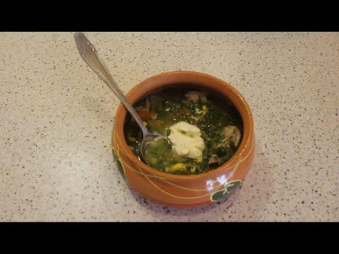 Весенний суп с зеленью